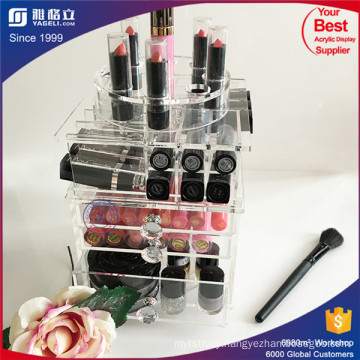 Hot Acrylic Cosmetic Organizer with Lipstick Compartments